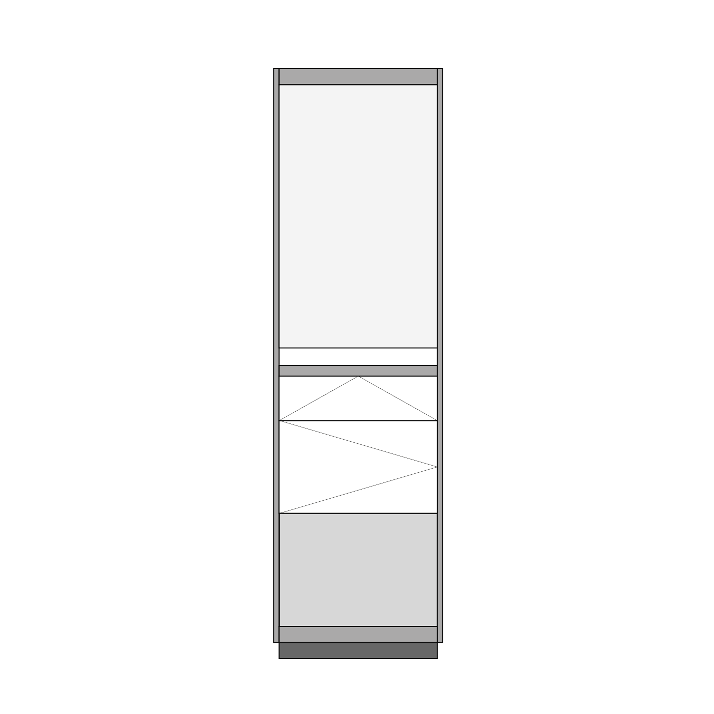 600 Modul | Hardware-Präsenter mit Wechselmotiv, Unterschrank