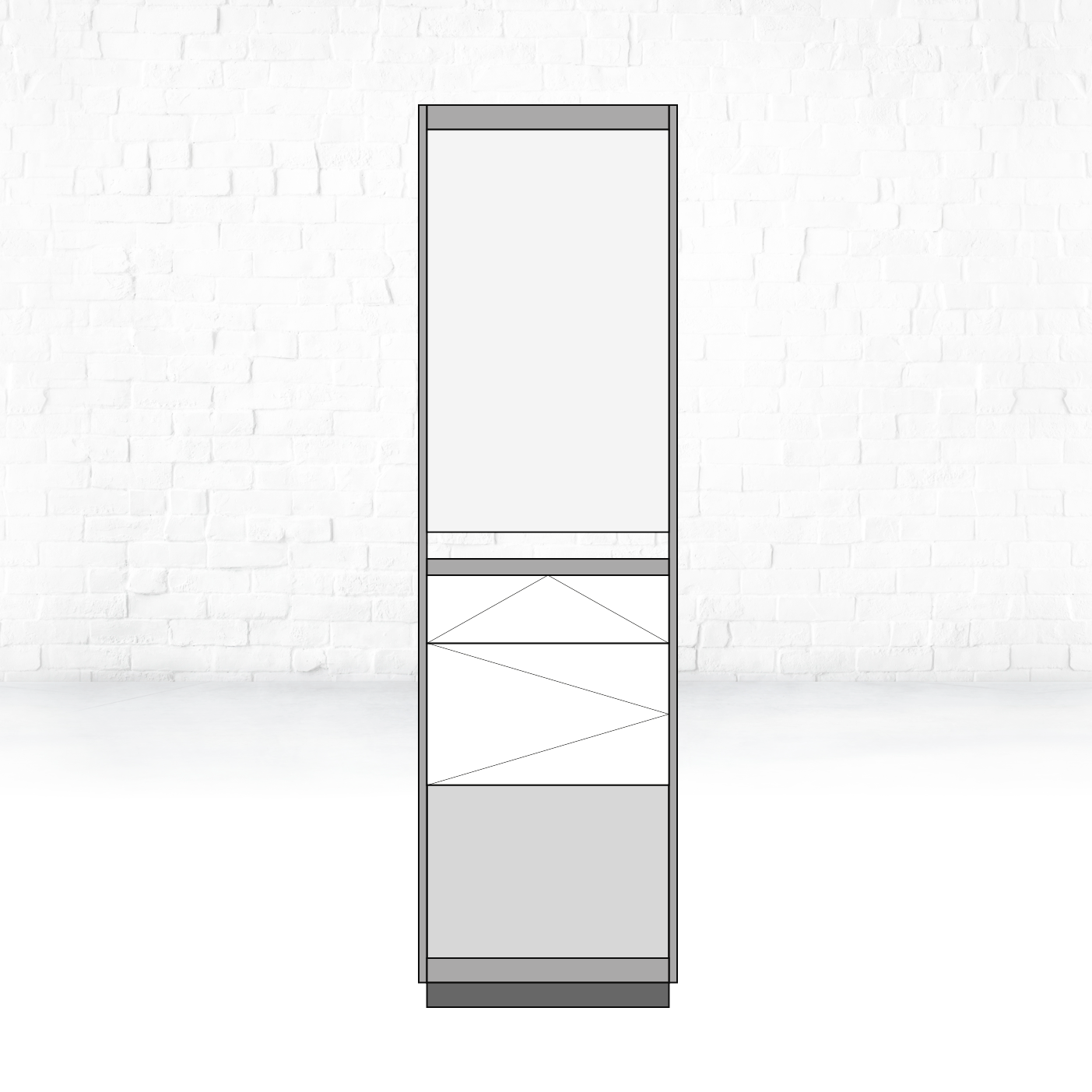 600 Modul | Hardware-Präsenter mit Wechselmotiv, Unterschrank