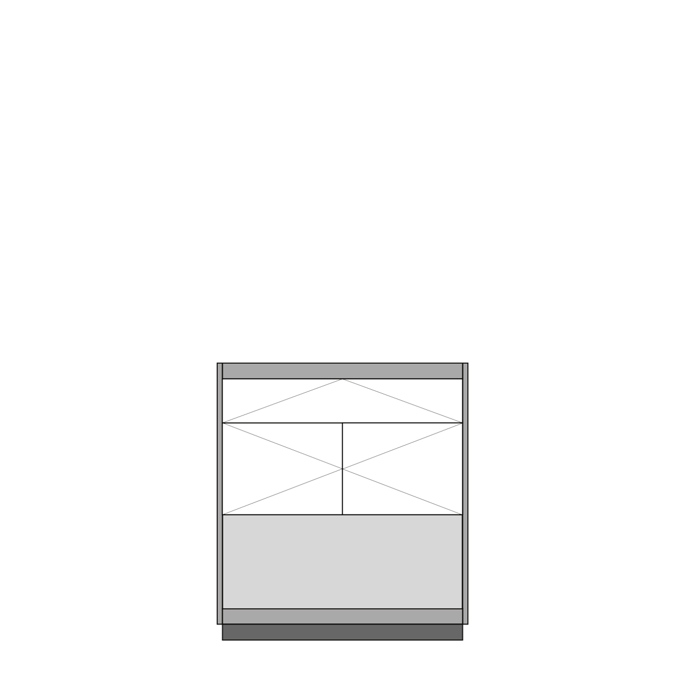 900 Schrankmodul für Hardware-Präsentation