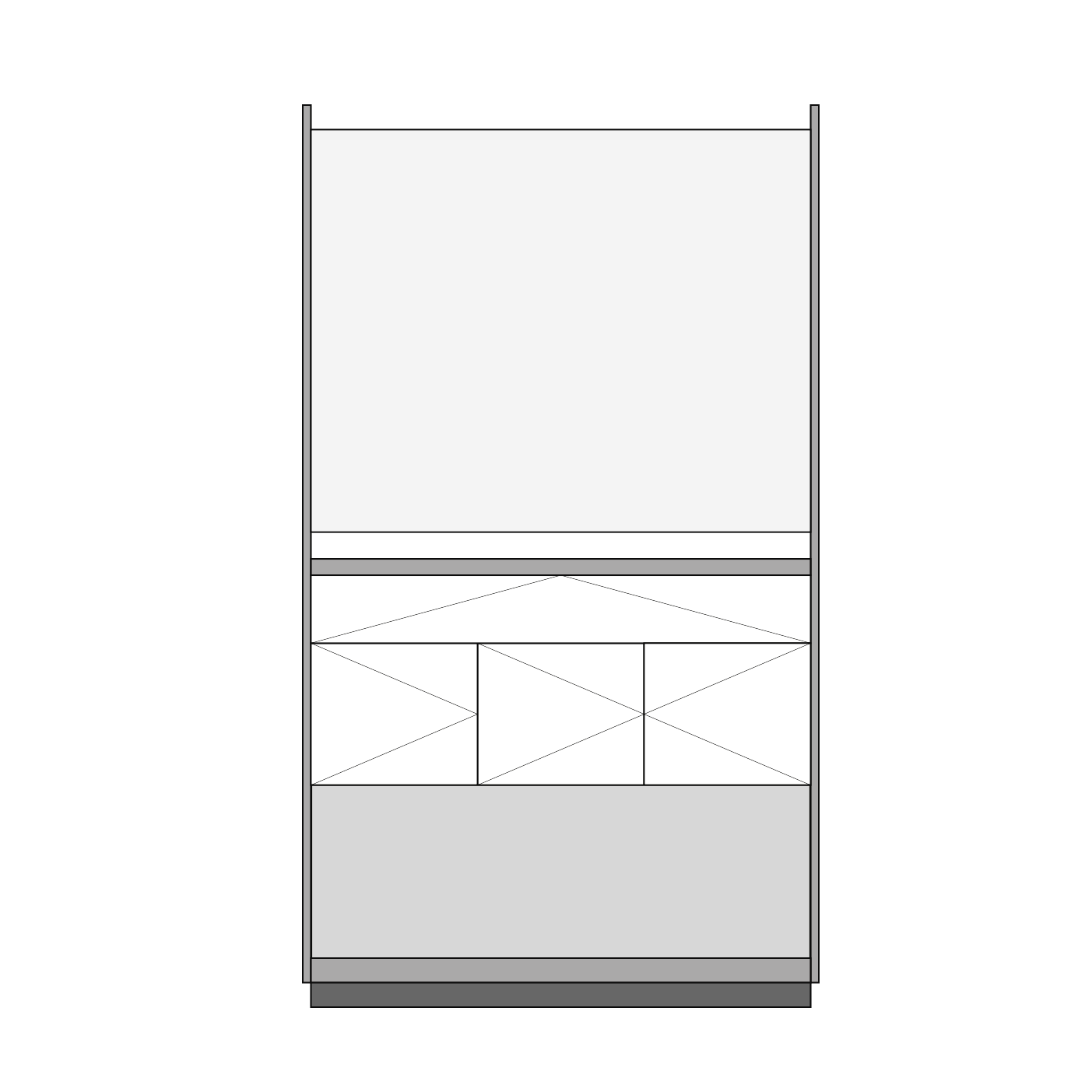 1200 Modul | Hardware-Präsenter mit Wechselmotiv, Unterschrank